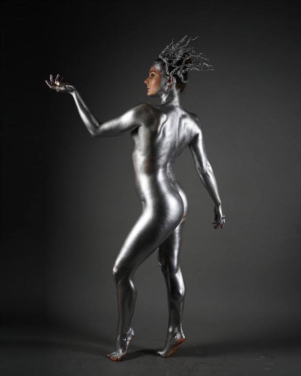silver godess with lana koz artistic nude photo by photographer dorola visual artist