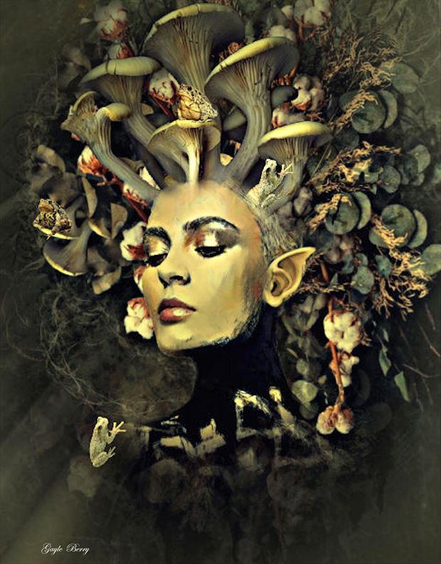 sing the evening s solo surreal artwork by artist gayle berry