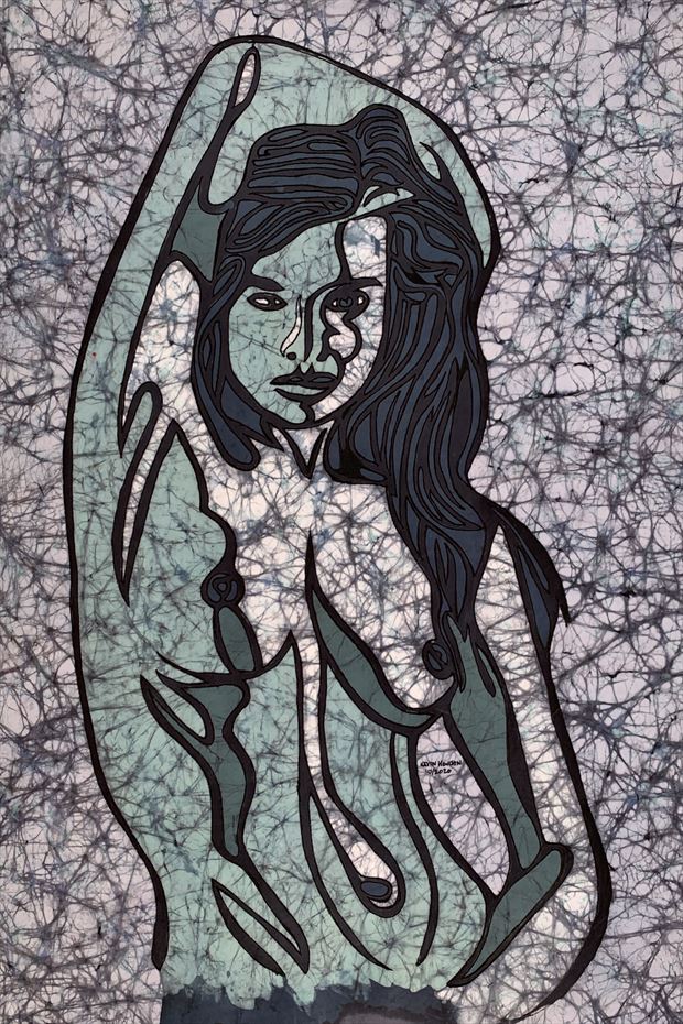 siren calling artistic nude artwork by artist kevin houchin