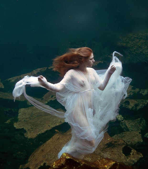 sirens of the cenotes series artistic nude photo by photographer linda hollinger