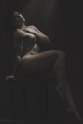 sitting in the light artistic nude artwork by photographer neilh