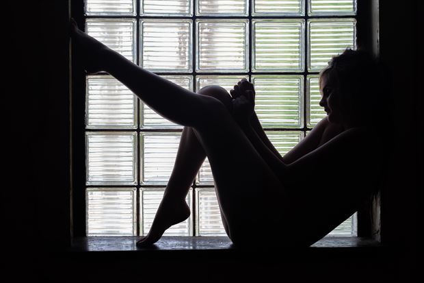 sitting nude in window artistic nude photo by photographer lamont s art works