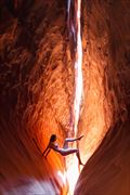 slot canyon glow artistic nude photo by photographer craftedpixelstudios