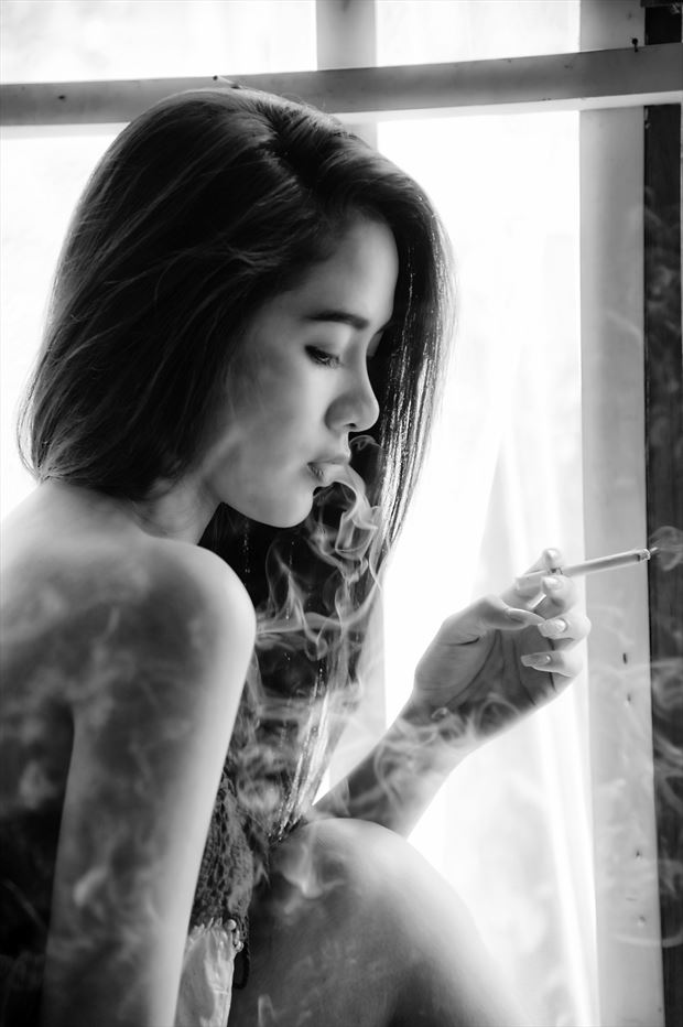 smoke sensual photo by photographer peter lik