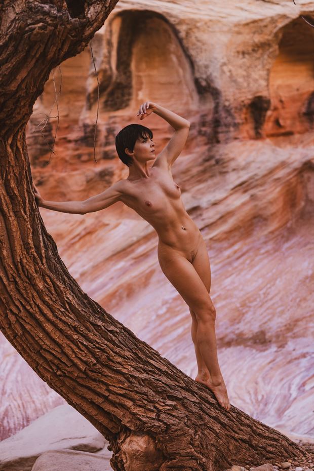 south utah rocks artistic nude photo by model kristy jessica