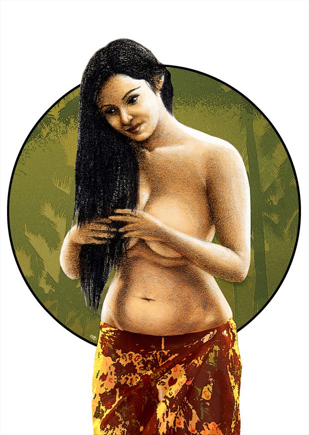 southern damsel artistic nude artwork by artist subhankar biswas