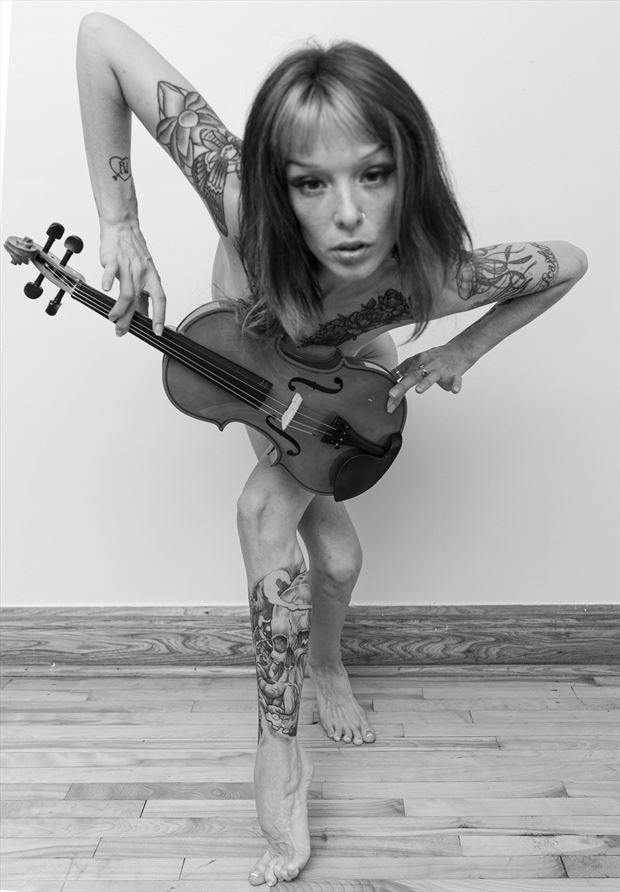 spirit of a violin artistic nude photo by photographer bogdan marin
