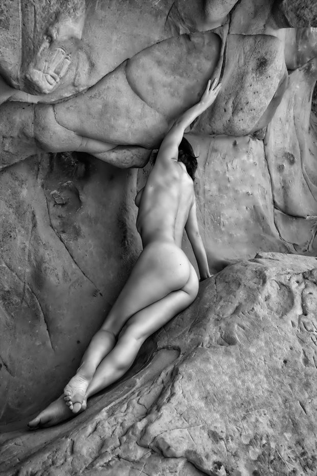 spirit of the rock artistic nude photo by photographer philip turner