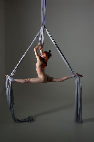 splits on silks artistic nude photo by photographer russb