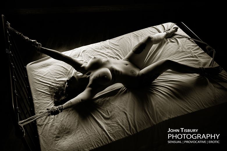 spread eagle bondage erotic photo by photographer john tisbury