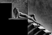 staircase artistic nude photo by photographer michael l schwartz