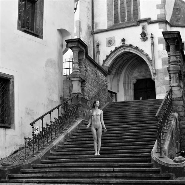 staircase cesky krumlov artistic nude photo by photographer kees terberg