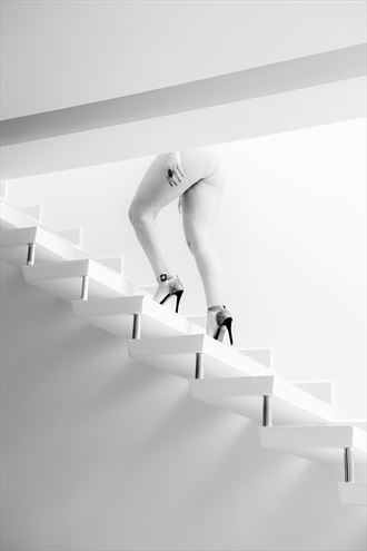 stairs artistic nude photo by photographer gabe costta