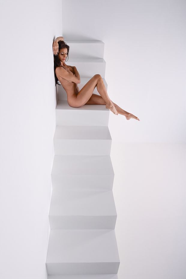 stairway to erotic photo by photographer kristian liebrand fine nude art photographer