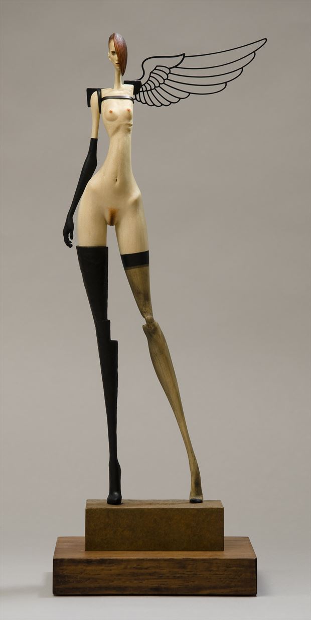 stand artistic nude artwork by artist john morris sculptor