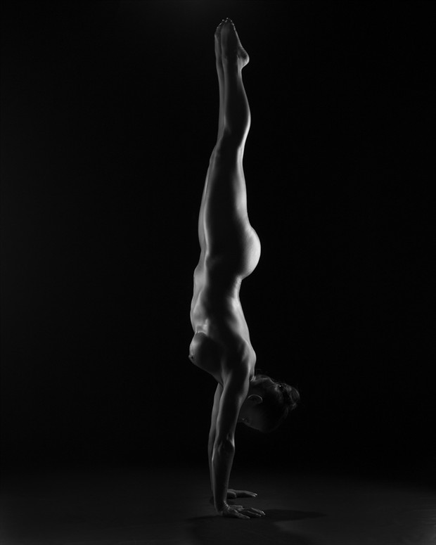 statue in the dark Artistic Nude Artwork by Model Ceara Blu