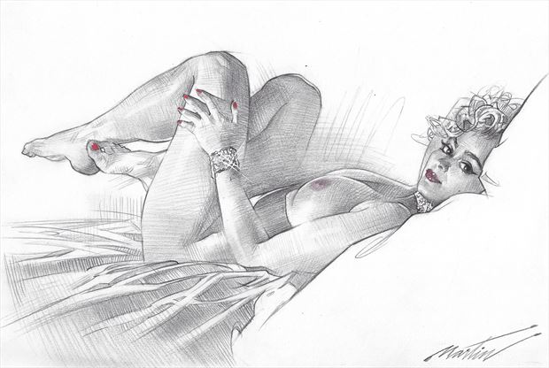 stefania ferrario artistic nude artwork by artist james martin 