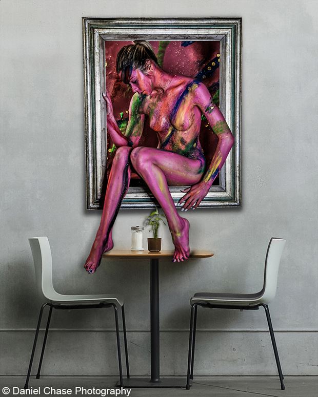 stepping out artistic nude artwork by artist dcphoto