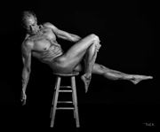stretch bnw implied nude photo by artist artfitnessmodel
