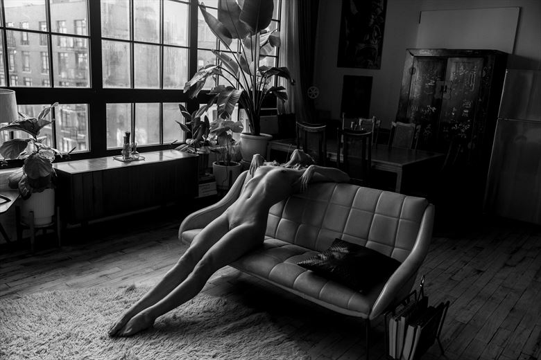 stretched artistic nude photo by model kay