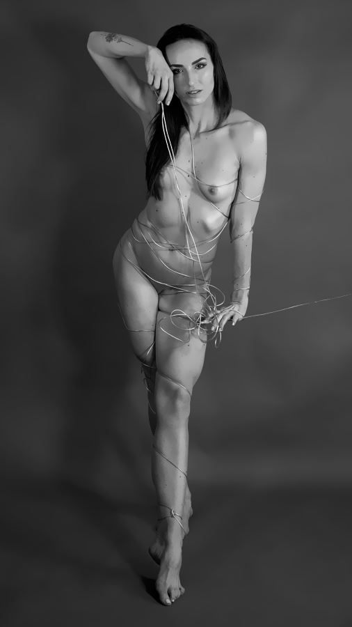 strings artistic nude photo by model bia