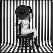 stripes hat artistic nude photo by photographer erik liam