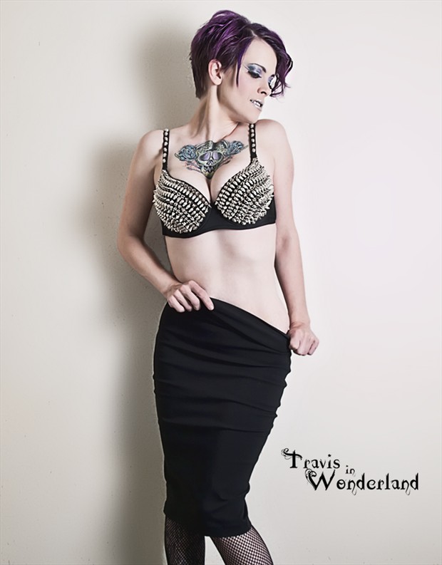 studded pinup Tattoos Photo by Model Attica faye