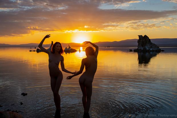 sunrise at mono lake artistic nude photo by photographer jpatton_photography