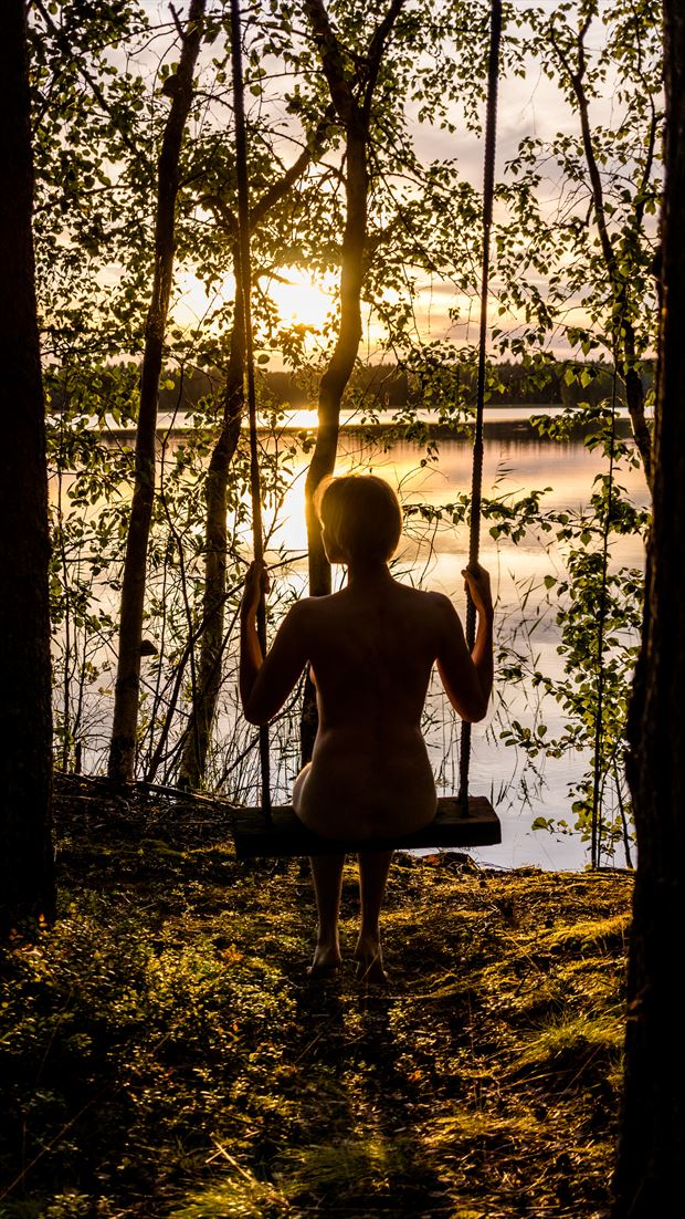 sunset artistic nude artwork by photographer hotakainen