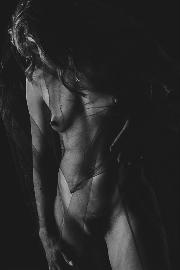 swathed in shadows artistic nude photo by photographer artphotovision