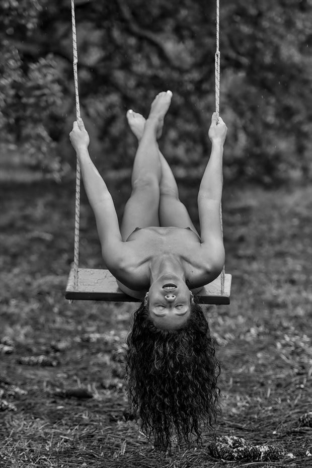 swinging in the rain 2 artistic nude photo by photographer longleaf imagery