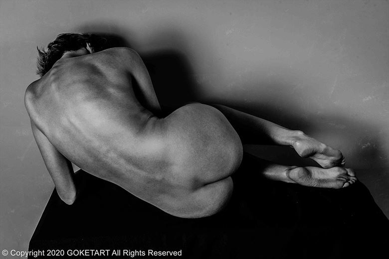 table artistic nude artwork by model kaye