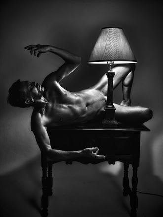 table lamp 1 artistic nude photo by model robert p
