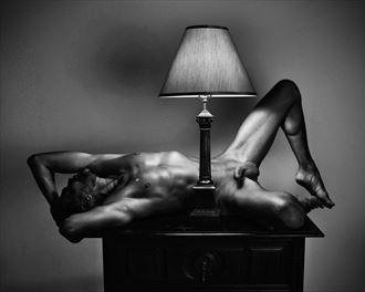 table lamp 2 artistic nude photo by model robert p