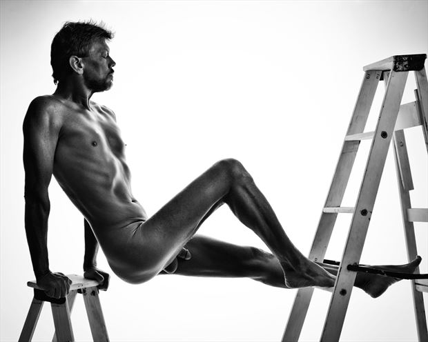 tale of two ladders 2 artistic nude photo by photographer r pedersen