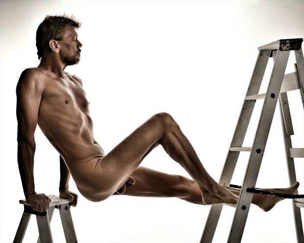 tale of two ladders 2 artistic nude photo by photographer r pedersen