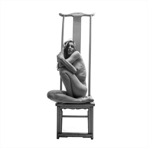 tall chair 10 artistic nude photo by photographer toby maurer