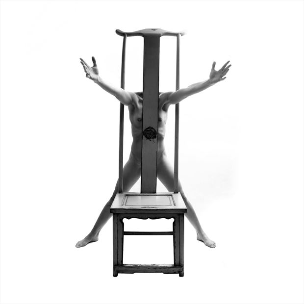 tall chair 11 artistic nude photo by photographer toby maurer
