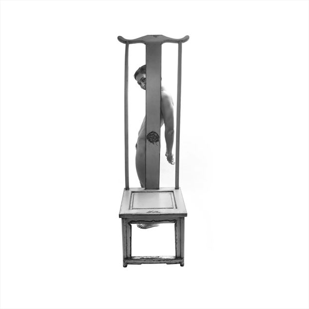 tall chair 7 artistic nude photo by photographer toby maurer