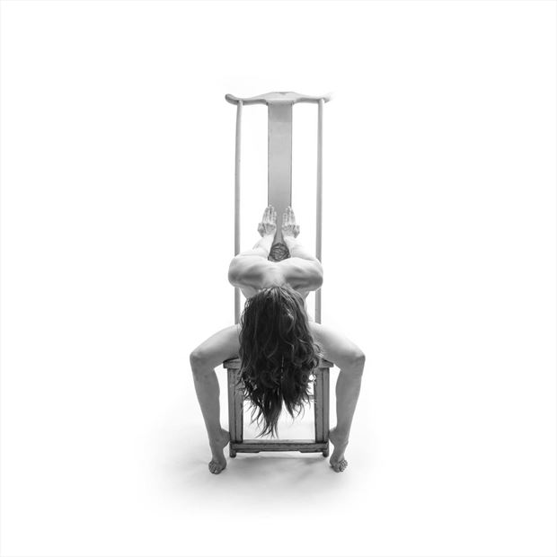 tall chair 9 artistic nude photo by photographer toby maurer