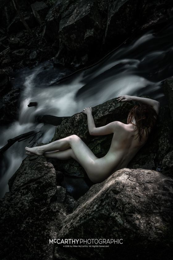 tannery brook falls with ellen artistic nude photo by photographer mccarthyphoto