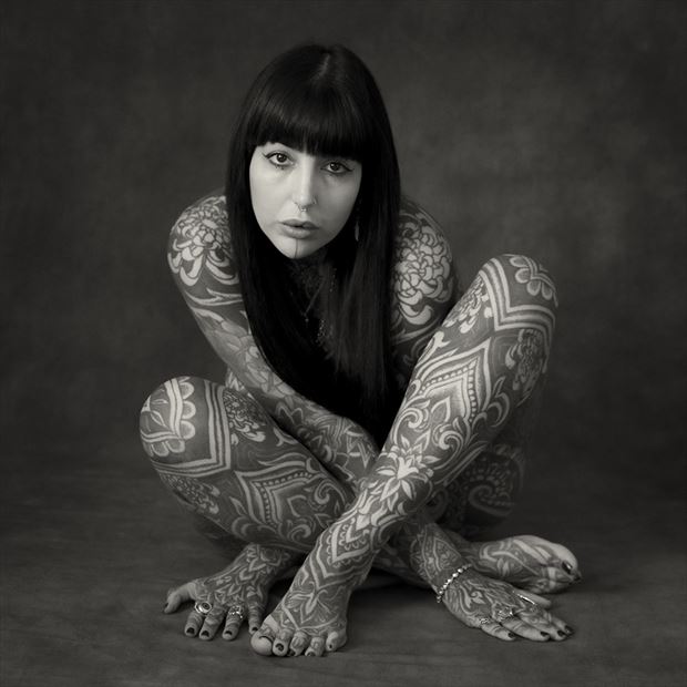 tattoo portrait artistic nude photo by photographer garygeezerphotoart