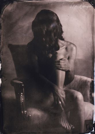 tc wet plate on 5x7 tintype artistic nude photo by photographer mike willingham