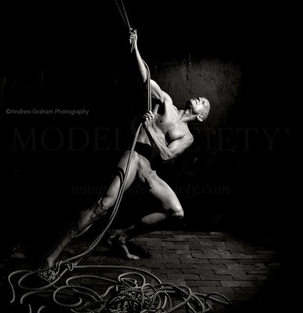 tension artistic nude photo by model avid light