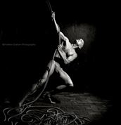 tension artistic nude photo by model avid light