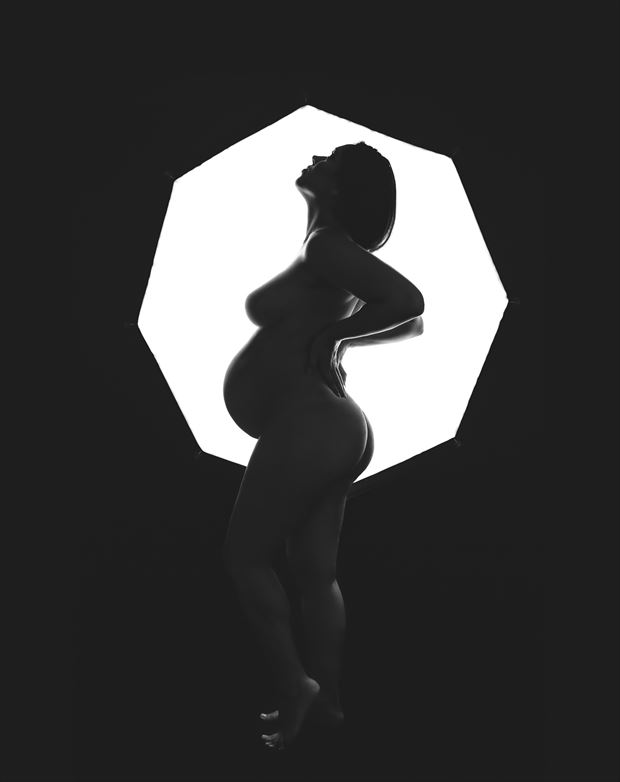thais 29 weeks silhouette artistic nude photo by photographer sky light studio