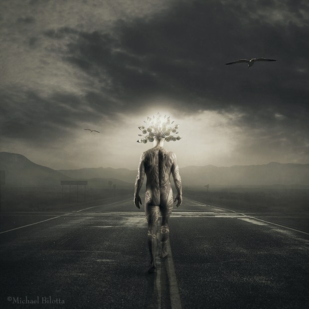 the Long Walk Back Artistic Nude Photo by Photographer Michael Bilotta