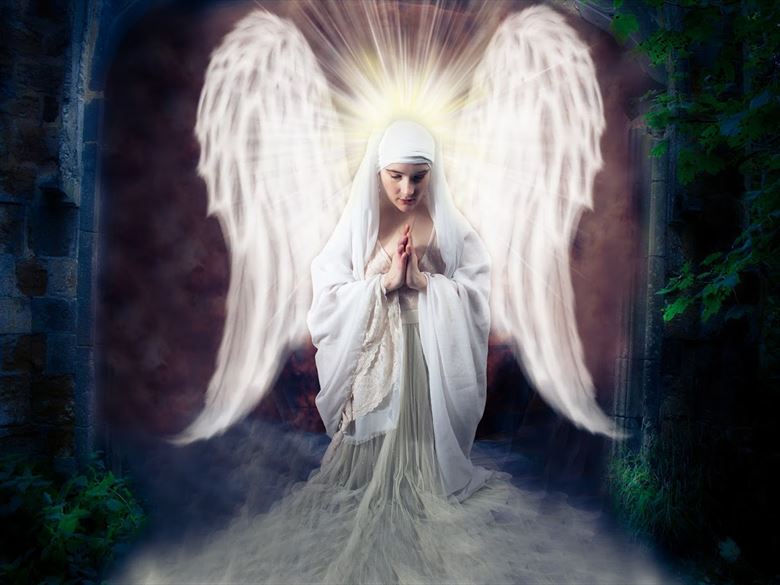 the angelic realm digital artwork by model donna marie