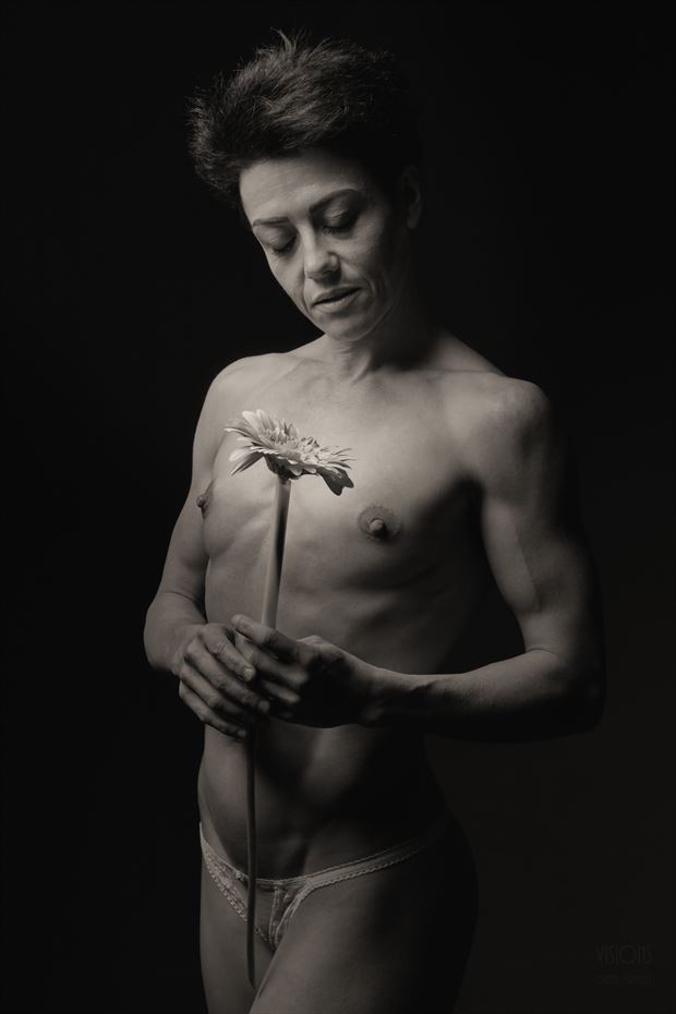 the athlete and a flower artistic nude photo by photographer visions dt