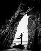 the ballerina in the caves nature photo by model seraphina